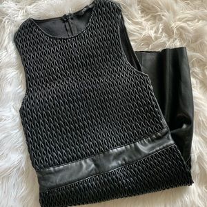 Faux Leather Bodycon Dress
